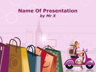 Free Powerpoint Templates Name Of Presentation by Mr X 
