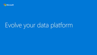Evolve your data platform
 