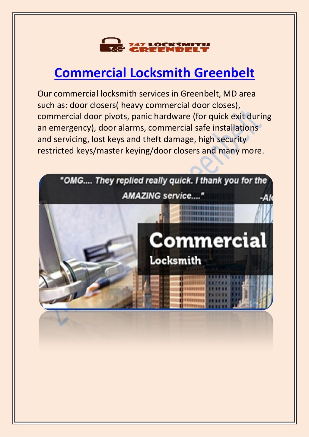 Locksmith in Greenbelt MD