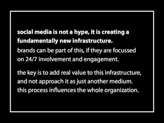 A Model for 24/7 Marketing on Social Media