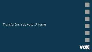 Transferência de voto 1º turno
19
 