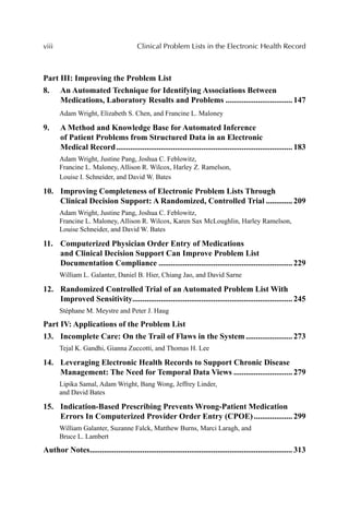 Clinical Problem Lists In The Electronic Health Record Adam Wright | PDF