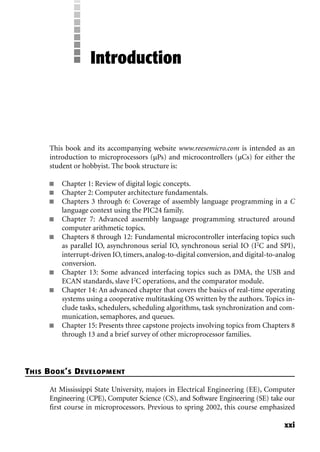 Microcontrollers From Assembly Language To C Using The Pic24 Family ...