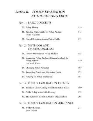 Handbook Of Public Policy Evaluation 1st Stuart S Nagel | PDF