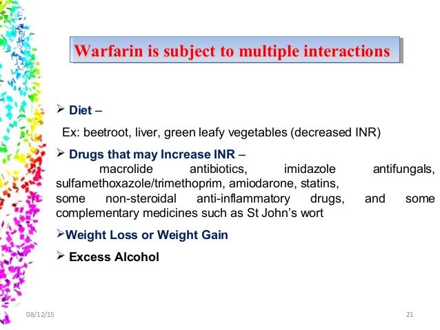 Warfarin Therapy And Diet