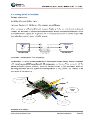 interfacing matlab with embedded systems | PDF