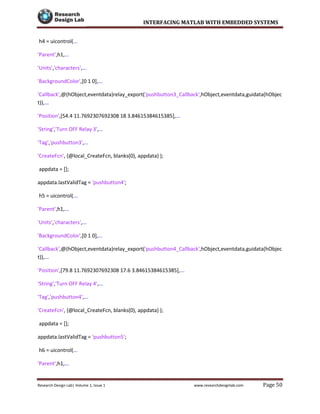 Embedded Blanks interfacing matlab with embedded systems | PDF