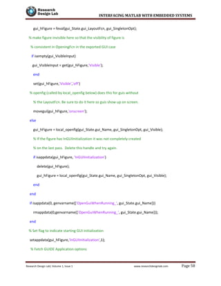 interfacing matlab with embedded systems | PDF