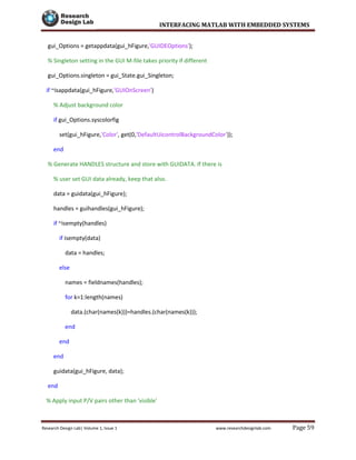 interfacing matlab with embedded systems | PDF