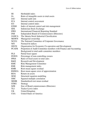 Corporate Governance And Contingency Theory A Structural Equation ...