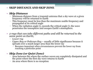 Skip Distance Calculation electromagnetic-wave-propagation | PPTX