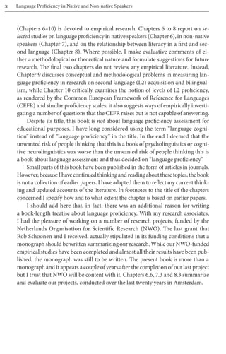 Language Proficiency In Native And Nonnative Speakers Theory And ...