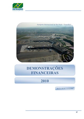 67
Aeroporto Internacional de São Paulo - Guarulhos
DEMONSTRAÇÕES
FINANCEIRAS
DATA-BASE 31/12/2010
2010
 