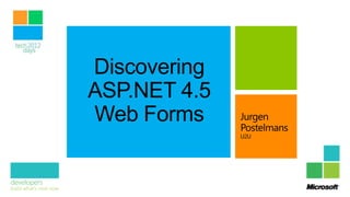 Discovering ASP.NET 4.5 Web Forms