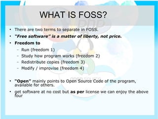 Free and Open Source Software | PPT