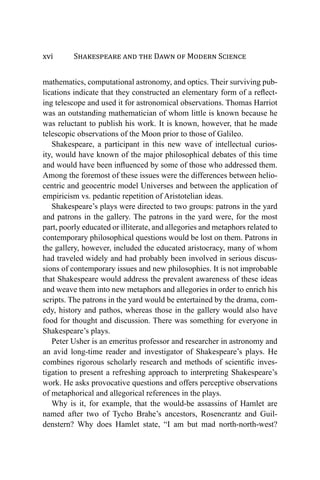 Shakespeare And The Dawn Of Modern Science Peter D Usher | PDF