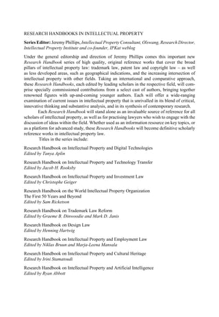 Research Handbook On Intellectual Property And Artificial Intelligence ...