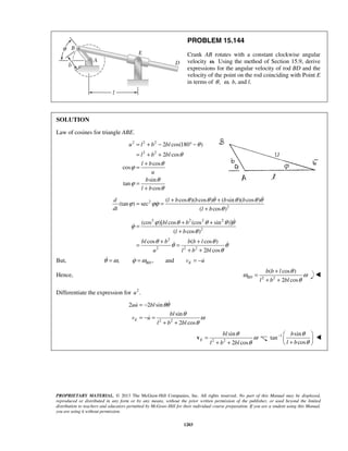 mechanics-for-engineers-dynamics-solutions-10th-edition
