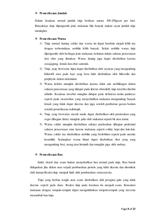 249456048 makalah 6 kimia klinik feses 249456048 makalah 6 kimia klinik feses