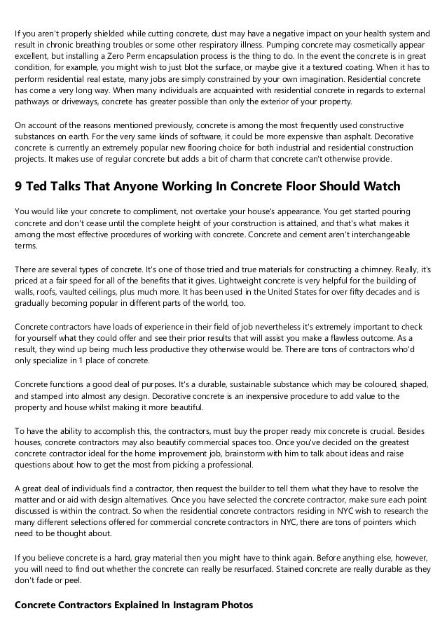 The Pros And Cons Of Preferred Concrete Construction