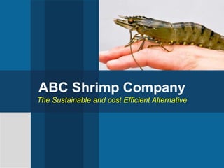 ABC Shrimp Company
The Sustainable and cost Efficient Alternative
 