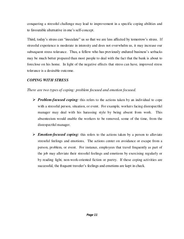 literature review on stress pdf