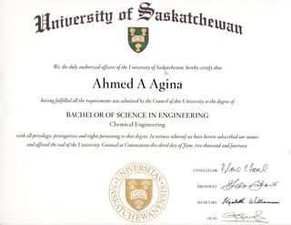 Chemical outlet engineering degree