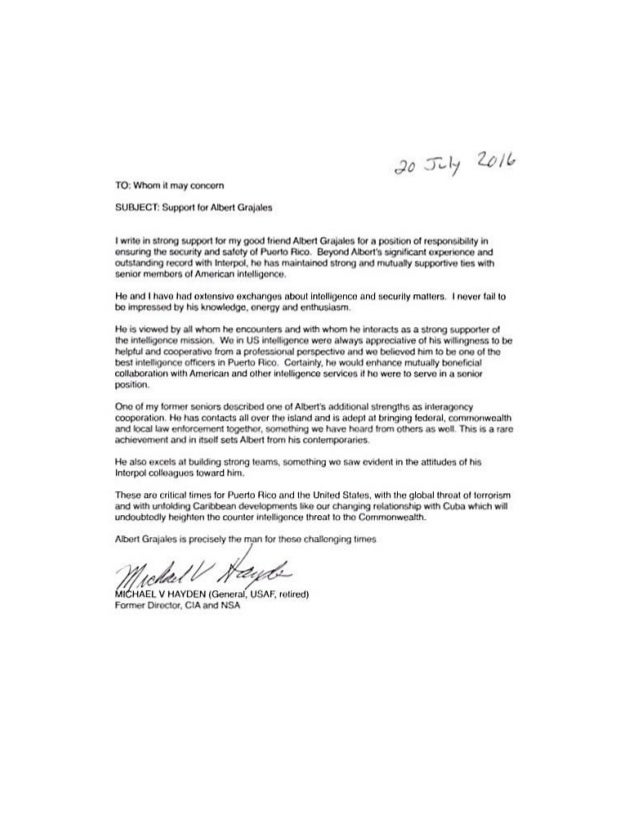 retired cia excutives letters of recommendations for albert cia letter of recommendation