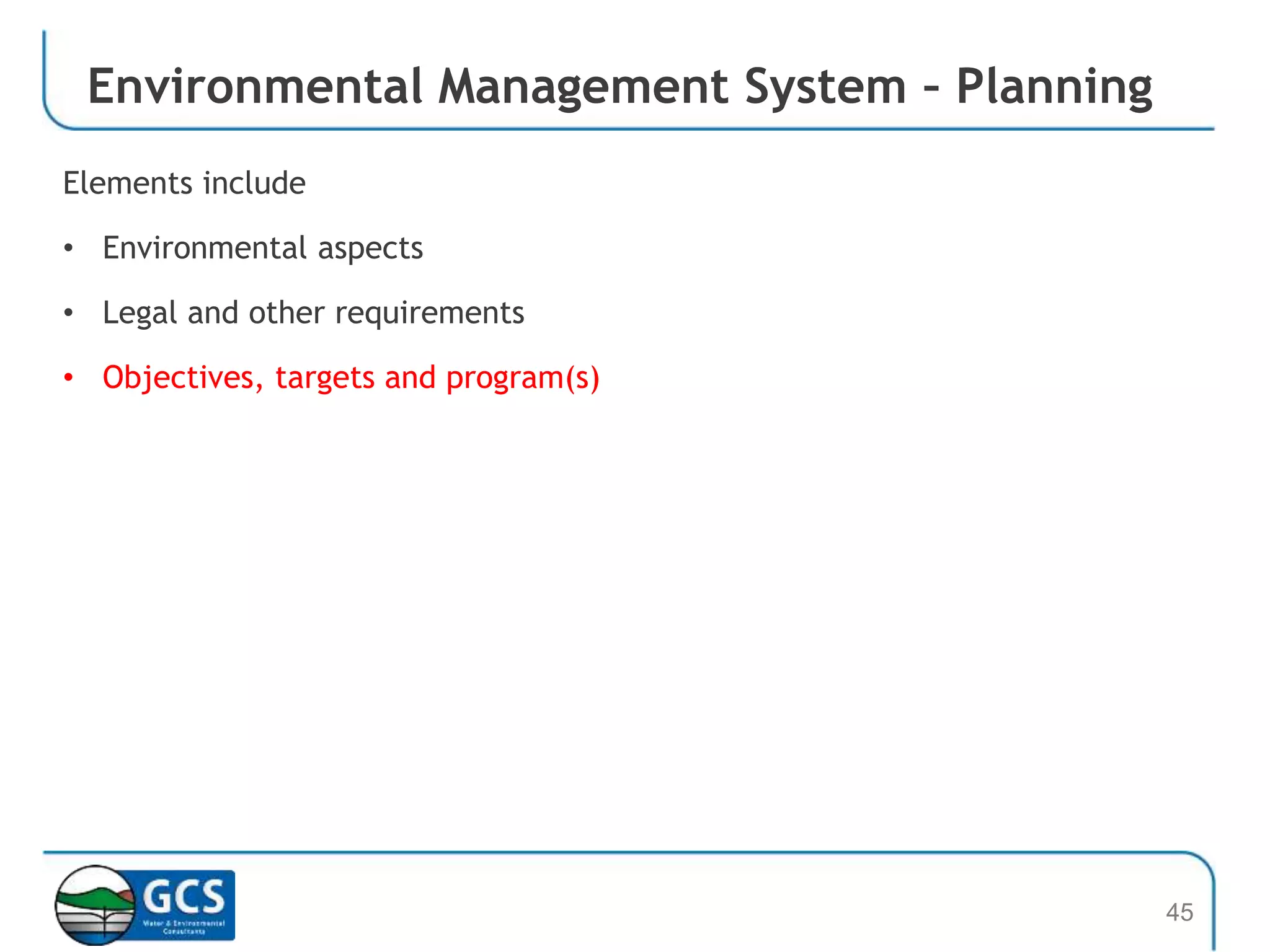 Environmental Management Systems - ISO 14001 | PPTX
