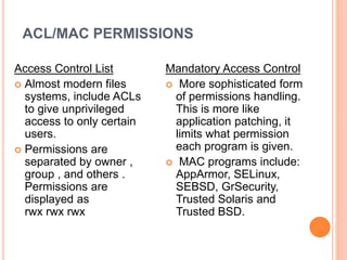 Linux Security in Operating System | PPTX