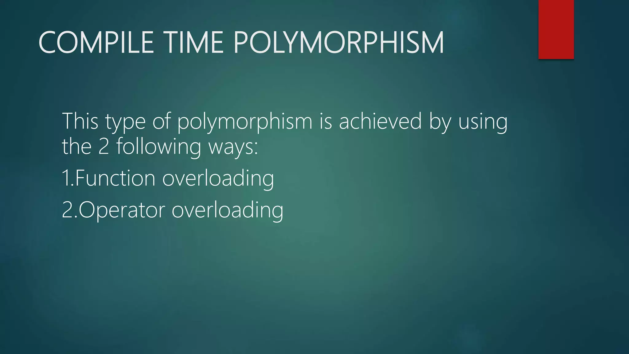 Polymorphism & Templates | PPTX