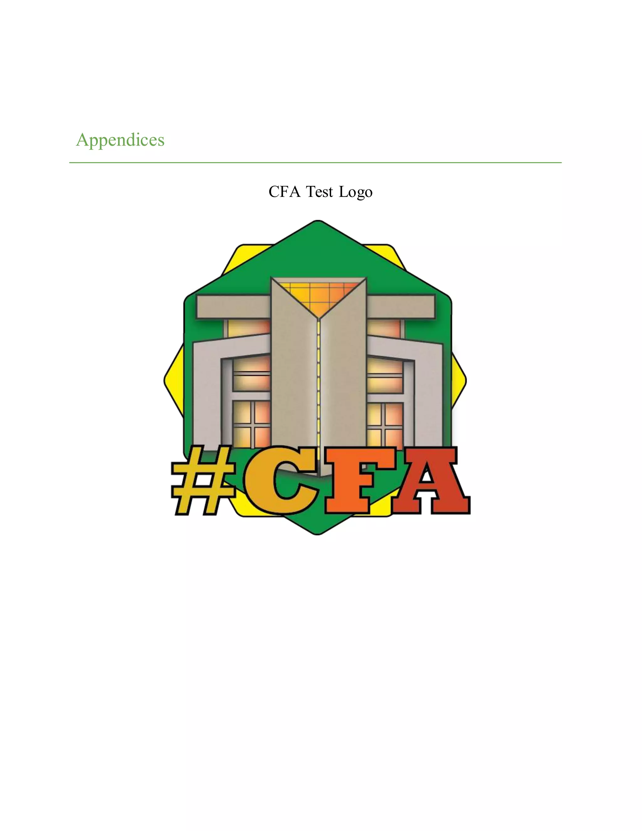 Appendices
CFA Test Logo
 