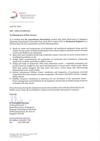 EOS - Reference letter