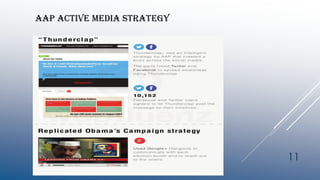 AAP ACTIVE MEDIA STRATEGY
11
 