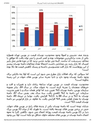 ‫‪ | Bourse24.ir‬داﻣﻨﻪ ﻧﻮﺳﺎن ﺑﺎﺷﺪ ﯾﺎ ﻧﺒﺎﺷﺪ؟ | ﺑﻮرس 42‬

‫4102/11/2‬

‫ﭘﺪﯾﺪه ﺻﻒ ﻧﺸﯿﻨﯽ و اﺻﻮﻻ وﺟﻮد ﻣﺤﺪودﯾﺖ ﻧﻮﺳﺎن ﻗﯿﻤﺖ در ﺑﻮرس ﺗﮫﺮان ھﻤﻮاره‬
‫ﯾﮑﯽ از ﺑﺤﺚ ﺑﺮاﻧﮕﯿﺰﺗﺮﯾﻦ ﻣﻮﺿﻮﻋﺎت ﺑﻮده و ﮐﻤﺘﺮ ﮐﺴﯽ را ﻣﯽ ﺗﻮان ﯾﺎﻓﺖ ﮐﻪ ﻣﻮاﻓﻖ ﯾﺎ‬
‫ﻣﺨﺎﻟﻒ ﺳﺮﺳﺨﺖ آن ﻧﺒﺎﺷﺪ. اﻟﺒﺘﻪ ﻣﯽ ﺗﻮاﻧﯿﺪ ﺣﺪس ﺑﺰﻧﯿﺪ ﮐﻪ در دوره ھﺎﯾﯽ ﻣﺜﻞ ﭘﺎﯾﯿﺰ‬
‫اﻣﺴﺎل ﮐﻪ ﺑﺎزار رﺷﺪ ﺑﯽ ﻣﺤﺎﺑﺎﯾﯽ داﺷﺖ اﺣﺘﻤﺎﻻ ﺗﻌﺪاد ﻣﺨﺎﻟﻔﺎن داﻣﻨﻪ ﻧﻮﺳﺎن ﺑﯿﺸﺘﺮ‬
‫از اﯾﻦ روزھﺎﺳﺖ ﮐﻪ ﺑﺎزار اﻓﺖ ﻣﺤﺴﻮﺳﯽ داﺷﺘﻪ و رﯾﺴﮏ ﮐﺎھﺶ ﻗﯿﻤﺖ ھﺎ ﺑﺎﻻ ﺑﻮده‬
‫اﺳﺖ!‬
‫اﻣﺎ ﺳﻮاﻟﯽ ﮐﻪ ﺑﺮای ﻓﻌﺎﻻن ﺑﺎزار ﻣﻄﺮح ﻣﯽ ﺷﻮد اﯾﻦ اﺳﺖ ﮐﻪ اوﻻ ﭼﻪ دﻻﯾﻠﯽ ﺑﺮای‬
‫وﺟﻮد داﻣﻨﻪ ﻧﻮﺳﺎن وﺟﻮد دارد و ﺛﺎﻧﯿﺎ ﺗﺠﺮﺑﻪ ﺳﺎﯾﺮ ﺑﻮرس ھﺎی ﺟﮫﺎن در اﯾﻦ زﻣﯿﻨﻪ‬
‫ﭼﮕﻮﻧﻪ اﺳﺖ؟‬
‫ﻣﺤﺪودﯾﺖ ﻧﻮﺳﺎن ﻗﯿﻤﺖ در ﺑﻮرس ﺗﮫﺮان ﺳﺎﺑﻘﻪ زﯾﺎدی دارد و ﺗﻐﯿﯿﺮات و اﻓﺖ و‬
‫ﺧﯿﺰھﺎی ﻣﺘﻌﺪدی را ﺗﺠﺮﺑﻪ ﮐﺮده اﺳﺖ. ﺑﻪ ﻋﻨﻮان ﻣﺜﺎل، در ﺳﺎل 48، ﺑﻨﺎﺑﺮ ﻣﺼﻮﺑﻪ‬
‫ﺳﺎزﻣﺎن ﺑﻮرس، داﻣﻨﻪ ﻧﻮﺳﺎن 5% ﺗﻌﯿﯿﻦ ﺷﺪ اﻣﺎ اواﺧﺮ ھﻤﺎن ﺳﺎل و ﺑﺎ ﺗﻐﯿﯿﺮ ﻣﺪﯾﺮﯾﺖ‬
‫ﺳﺎزﻣﺎن، اﯾﻦ داﻣﻨﻪ ﺑﻪ 2% ﮐﺎھﺶ ﯾﺎﻓﺖ. ﺳﻪ ﺳﺎل ﺑﻌﺪ، ﯾﻌﻨﯽ ﺳﺎل 78، داﻣﻨﻪ‬
‫ﻧﻮﺳﺎن ﺑﻪ 3% و در ﺳﺎل 88 ﺑﻪ 5.3% اﻓﺰاﯾﺶ ﯾﺎﻓﺖ. ﻧﮫﺎﯾﺘﺎ در ﺗﯿﺮﻣﺎه 98، داﻣﻨﻪ‬
‫ﻧﻮﺳﺎن ﺑﻪ ﻣﻘﺪار ﻓﻌﻠﯽ ﯾﻌﻨﯽ 4% اﻓﺰاﯾﺶ ﯾﺎﻓﺖ. ﺑﻪ ﻋﻼوه، در ﺑﺎزار ﻓﺮاﺑﻮرس ﻧﯿﺰ داﻣﻨﻪ‬
‫ﻧﻮﺳﺎن ﻗﯿﻤﺖ 5% اﺳﺖ.‬
‫ﺷﺎﯾﺎن ﺗﻮﺟﻪ اﺳﺖ ﮐﻪ داﻣﻨﻪ ﻧﻮﺳﺎن ﯾﮑﯽ از ﭘﺪﯾﺪه ھﺎی راﯾﺞ در ﺑﻮرس ھﺎی ﺟﮫﺎن،‬
‫ﺣﺘﯽ در ﺑﺮﺧﯽ ﺑﻮرس ھﺎی ﺗﻮﺳﻌﻪ ﯾﺎﻓﺘﻪ اﺳﺖ. ﺑﻪ طﻮری ﮐﻪ از ﻣﯿﺎن 34 ﺑﻮرس ﺑﺰرگ‬
‫دﻧﯿﺎ در 32 ﺑﻮرس داﻣﻨﻪ ﻧﻮﺳﺎن ﻗﯿﻤﺖ روزاﻧﻪ اﻋﻤﺎل ﻣﯽ ﺷﻮد. ﻧﮕﺎھﯽ ﮔﺬرا ﺑﻪ ﻧﺤﻮه‬
‫اﻋﻤﺎل داﻣﻨﻪ ﻧﻮﺳﺎن در ﺑﻮرس ھﺎی ﻣﺨﺘﻠﻒ ﺣﺎوی ﺣﺪاﻗﻞ دو ﻧﮑﺘﻪ اﺳﺖ: اوﻻ ﺑﯿﻦ وﺟﻮد‬
‫5/2‬

‫…7‪http://bourse24.ir/articles/8703/p/%D8%AF%D8%A7%D9%85%D9%86%D9%87%20%D9%86%D9%88%D8%B3%D8%A7%D9%86%20%D8%A8%D8%A‬‬

 