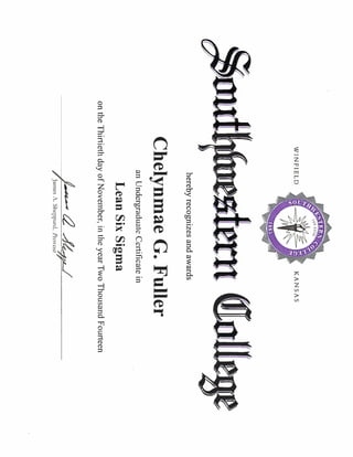 Lean Certificate