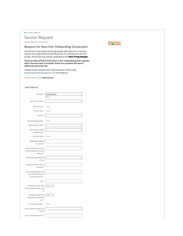 hire form