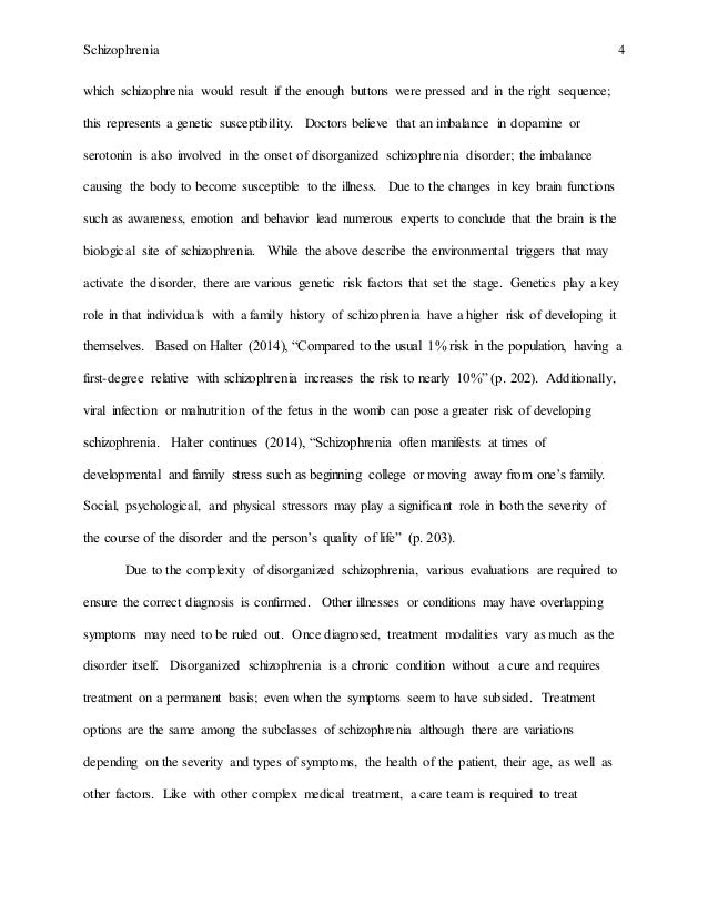 papers on schizophrenia