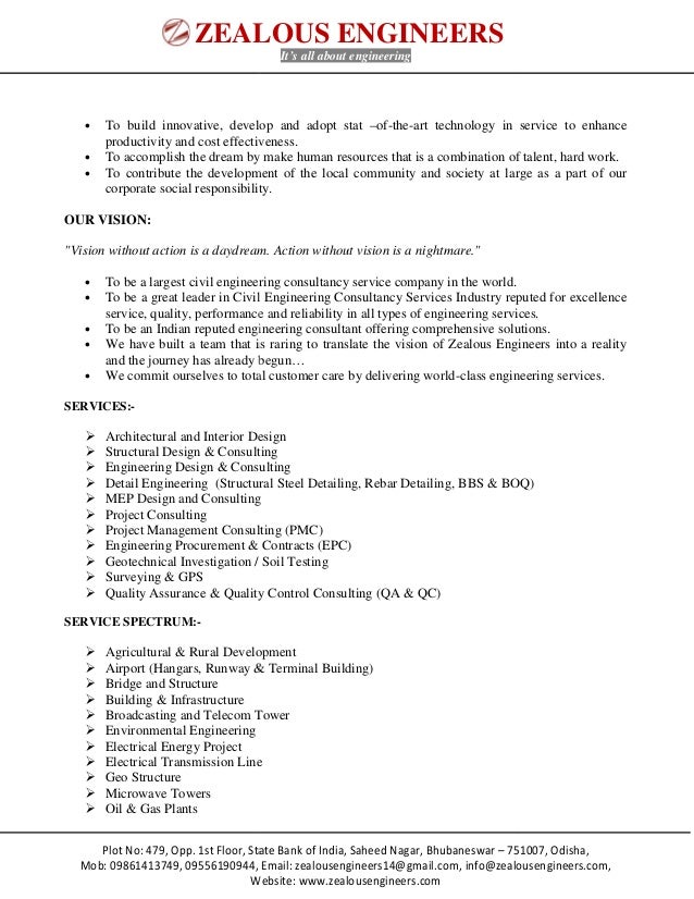 Zealous Engineers Company Profile 2016