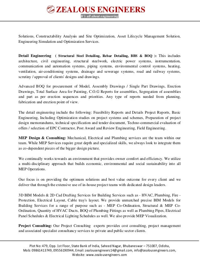 Zealous Engineers Company Profile 2016