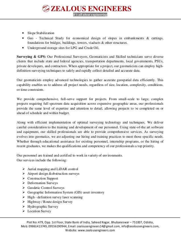 Zealous Engineers Company Profile 2016