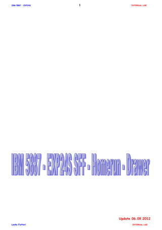IBM 5887 – EXP24S INTERNAL USE
Levko Fattori INTERNAL USE
1
Update 06.09.2012
 