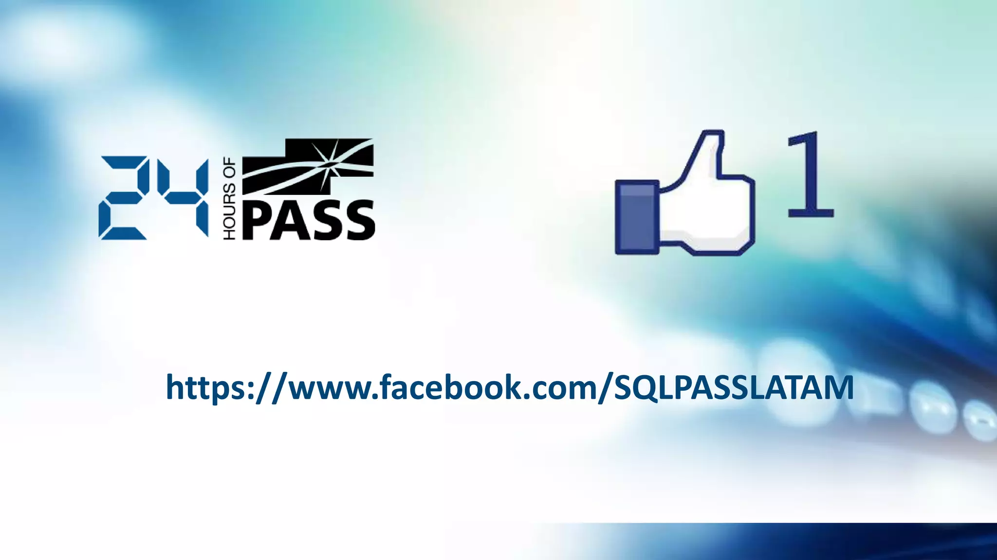 https://www.facebook.com/SQLPASSLATAM
 