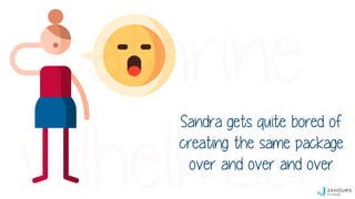 Yay, Sandra has finally
completed her project!
 