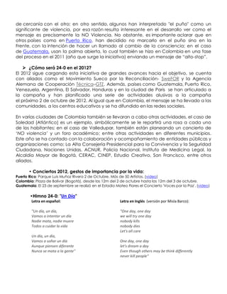 de cercanía con el otro; en otro sentido, algunos han interpretado "el puño" como un
significante de violencia, por esa ra...