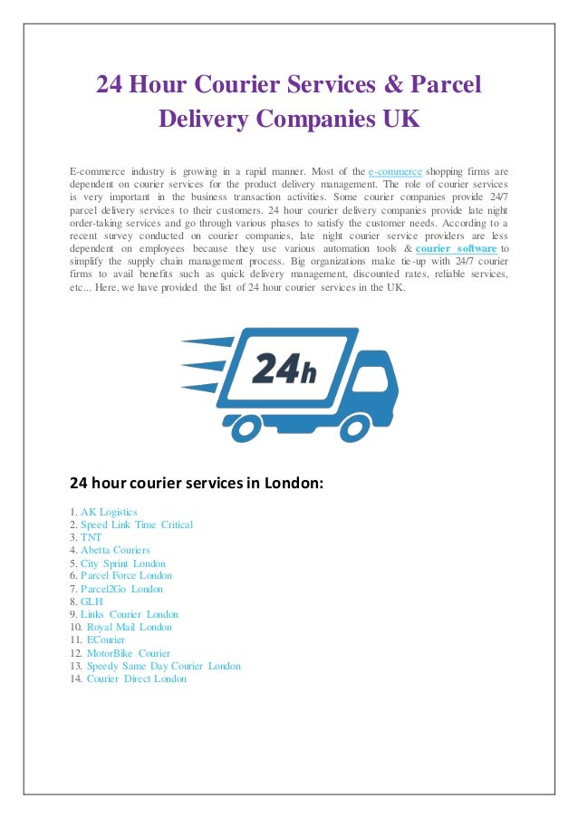 24 Hour Courier Services Courier Company Courier Software