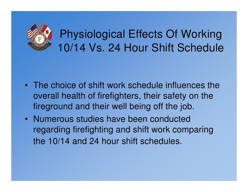 firefighters shifts