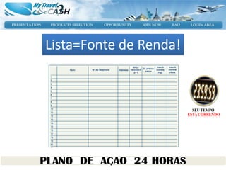 Lista=Fonte de Renda!



                          SEU TEMPO
                        ESTA CORRENDO
 