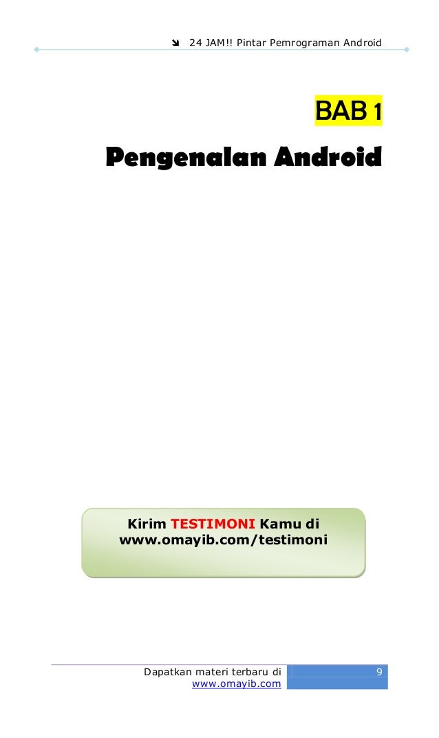 24 jam pintar pemrograman android