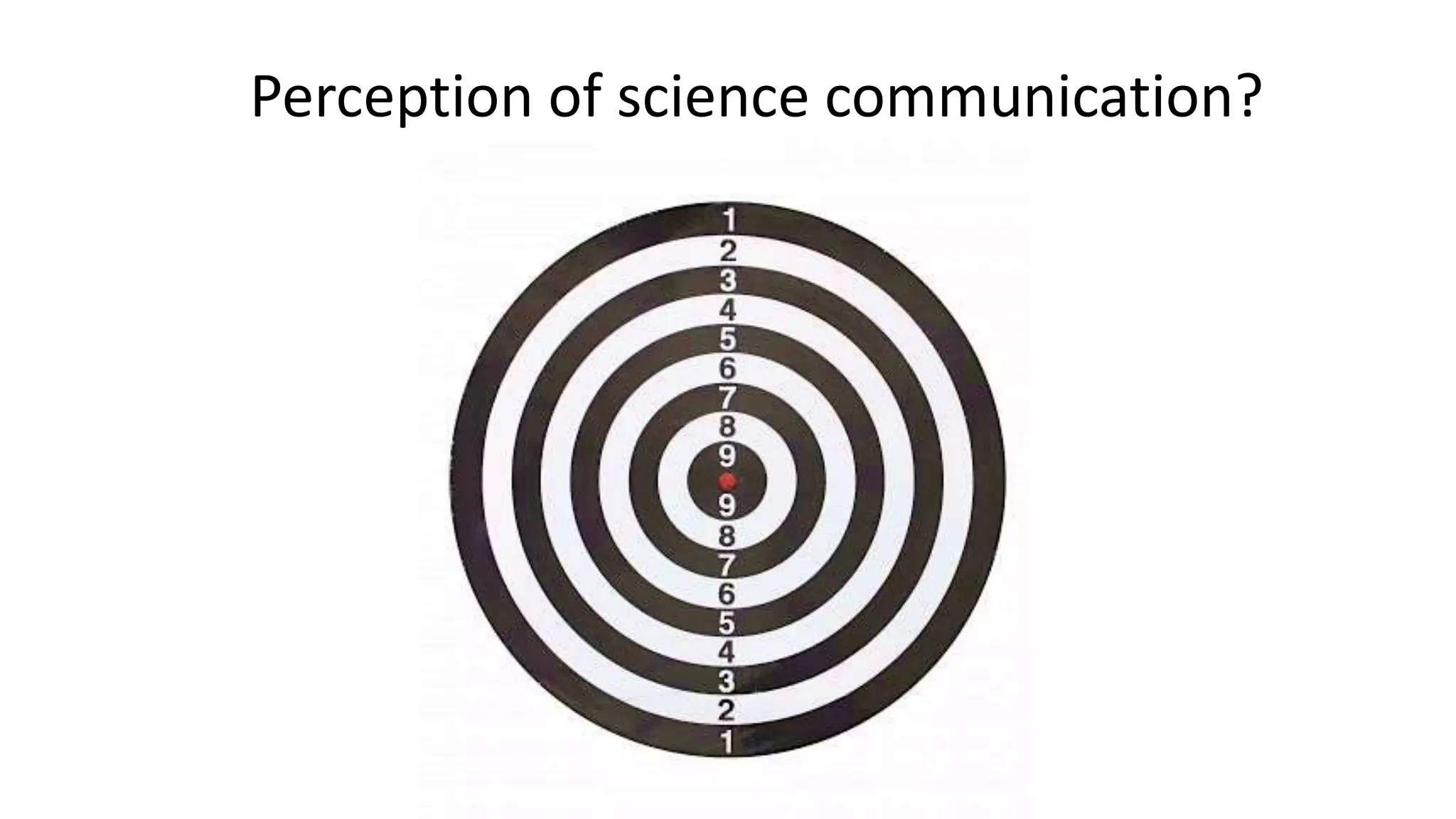 Perception of science communication?
 